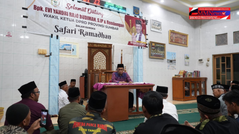 Pertumbuhan Masjid Meningkat, Wakil Ketua DPRD Sumbar Ajak Tingkatkan Partisipasi Jamaah