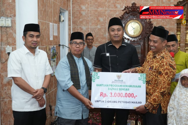 Safari Ramadan di Solok, Wagub Vasko Salurkan Rp75 Juta untuk Dua Masjid