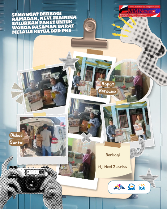 Semangat Berbagi Ramadan, Nevi Zuairina Salurkan Paket untuk Warga Pasaman Barat Melalui Ketua DPD PKS