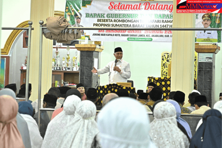Safari Ramadan di Akabiluru, Gubernur Sumbar Salurkan Bantuan untuk Masjid dan Warga