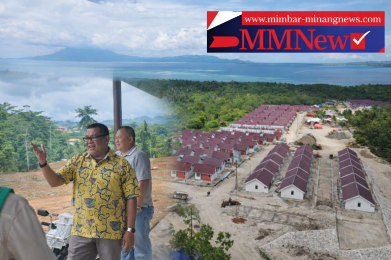 Kepala Dinas Perkimtan Sumbar Tinjau Pembangunan 209 Huntap di Lubuk Minturun