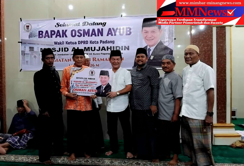 Mak Etek Os Hadir di Kurao Pagang, Safari Ramadhan Berbuah Hibah Rp25 Juta untuk Masjid Al Mujahidin
