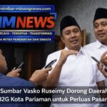 Wagub Sumbar Vasko Ruseimy Dorong Daerah Tiru Model B2G Kota Pariaman untuk Perluas Pasar Pangan