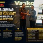 Wagub Sumbar Vasko Ruseimy Raih Penghargaan KWP Awards 2026, Tegaskan Ini Hasil Kerja Kolektif