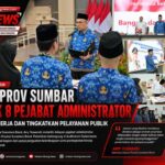 Sekdaprov Sumbar Lantik 8 Pejabat Administrator, Perkuat Kinerja dan Pelayanan Publik