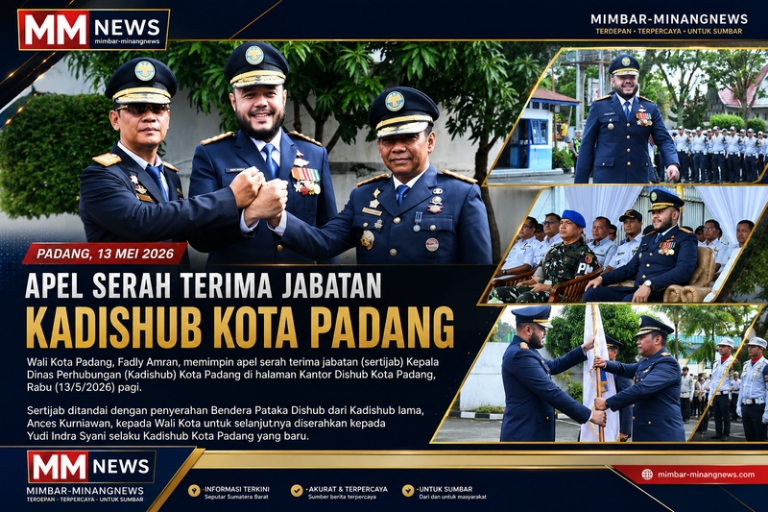 Fadly Amran Reshuffle Dishub Padang, Targetkan Kota Bebas Macet dan Parkir Liar