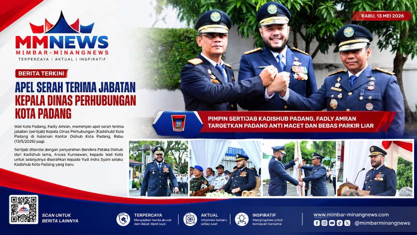 Fadly Amran Reshuffle Dishub Padang, Targetkan Kota Bebas Macet dan Parkir Liar
