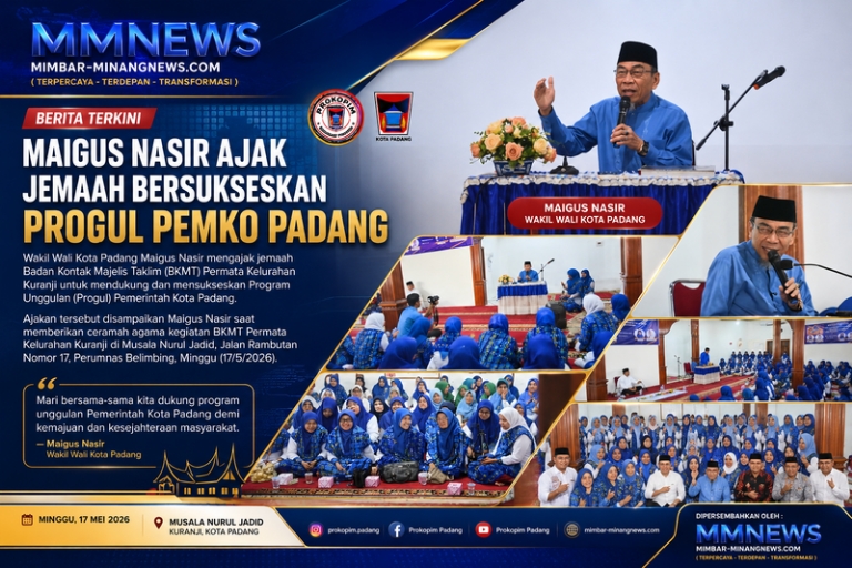 Maigus Nasir Ajak BKMT Jadi Motor Penggerak Progul, Tekankan Peran Umat dalam Membangun Padang