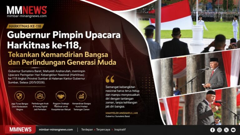 Gubernur Pimpin Upacara Harkitnas ke-118, Tekankan Kemandirian Bangsa dan Perlindungan Generasi Muda