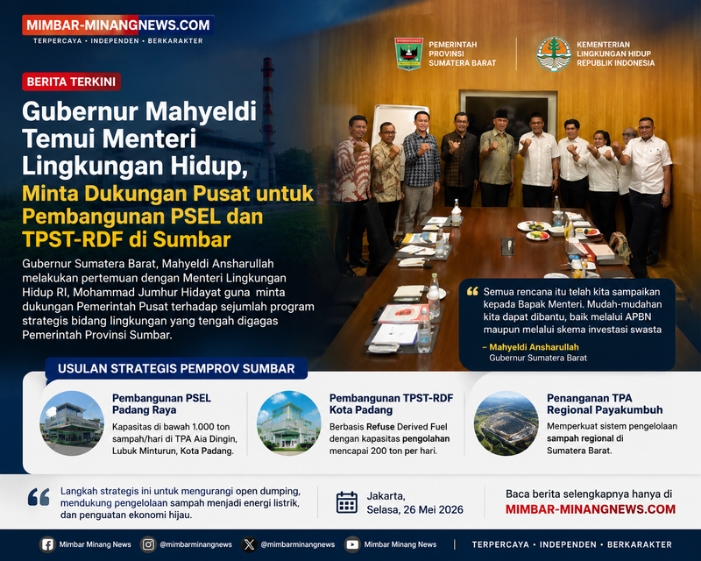 Gubernur Mahyeldi Temui Menteri Lingkungan Hidup, Minta Dukungan Pusat untuk PSEL dan TPST-RDF di Sumbar