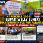 Hardiknas 2026: Welly Suheri Buka Turnamen Voli PGRI Pasaman, Perkuat Silaturahmi Guru