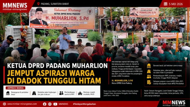 Reses di Dadok Tunggul Hitam, Ketua DPRD Padang Jemput Aspirasi: Banjir hingga Jalan Jadi Sorotan