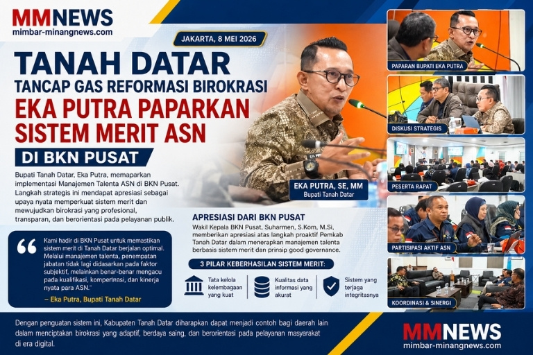 Tanah Datar Tancap Gas Reformasi Birokrasi, Eka Putra Paparkan Sistem Merit ASN di BKN Pusat