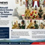 Gubernur Mahyeldi Terima Audiensi Dandim 0312 Padang, Bahas Penguatan Penanganan Bencana di Sumbar