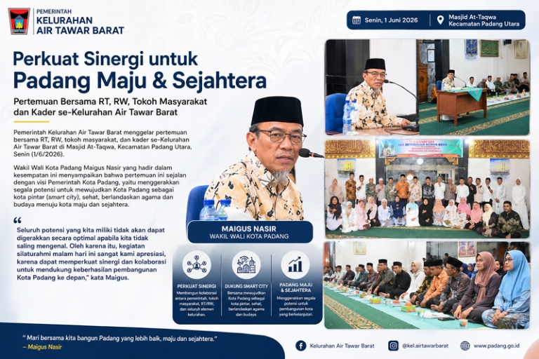 Silaturahmi Air Tawar Barat Perkuat Sinergi Warga Dukung Pembangunan Kota Padang