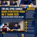 Tim Ahli DPRD Sumbar Bahas Efektivitas Perda No. 5 Tahun 2020 dalam Menjawab Persoalan LGBT