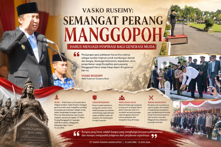 Vasko Ruseimy: Semangat Perang Manggopoh Harus Menjadi Inspirasi Generasi Muda