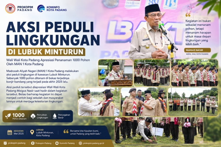 Tanam 1.000 Pohon, Wawako Maigus Nasir Sebut Ini Kekuatan Menyelamatkan Bumi