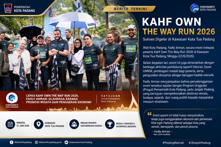 Kahf Own The Way Run 2026 Meriah, Fadly Amran: Olahraga Jadi Sarana Promosi Wisata dan Penggerak Ekonomi