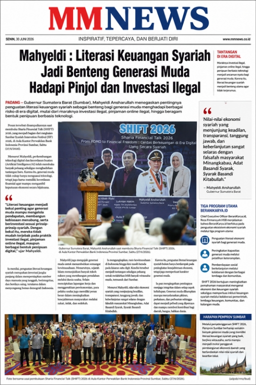 Mahyeldi: Literasi Keuangan Syariah Jadi Benteng Generasi Muda Hadapi Pinjol dan Investasi Ilegal