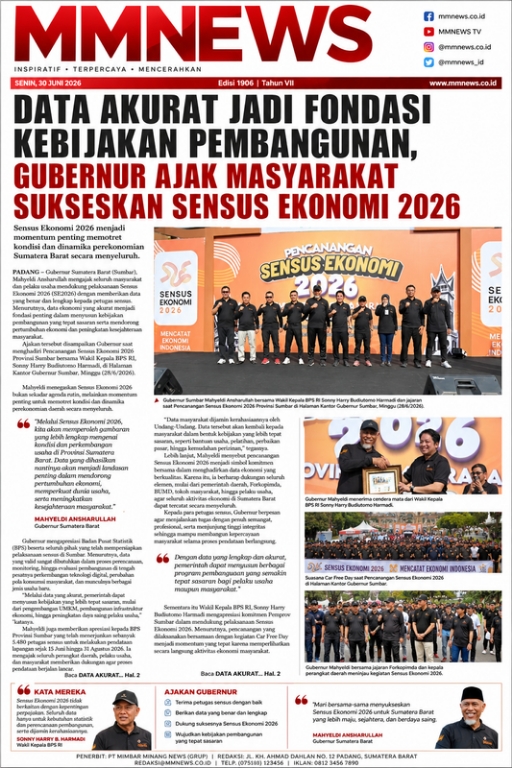 DATA AKURAT JADI FONDASI KEBIJAKAN PEMBANGUNAN, GUBERNUR AJAK MASYARAKAT SUKSESKAN SENSUS EKONOMI 2026