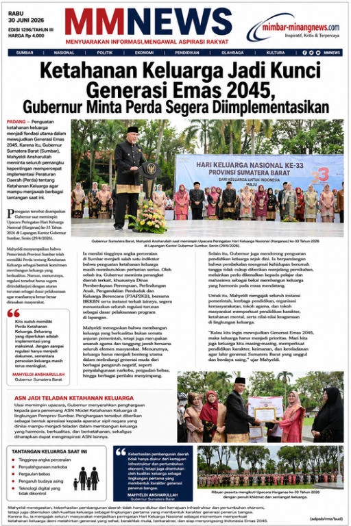 Ketahanan Keluarga Jadi Kunci Generasi Emas 2045, Gubernur Minta Perda Segera Diimplementasikan