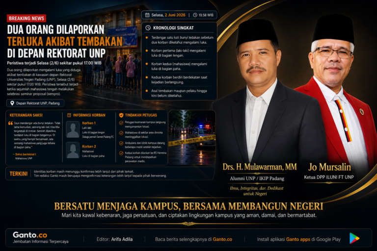 Dentuman Misterius di Depan Rektorat UNP, Dua Orang Terluka, Tokoh Desak Pengusutan Tuntas