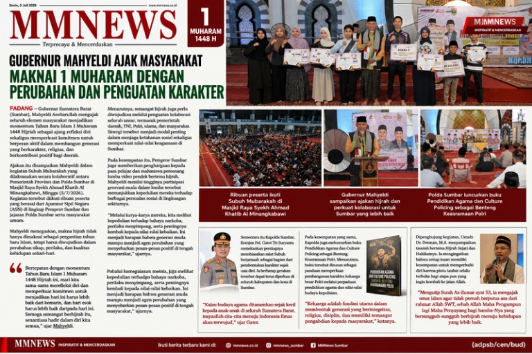 Gubernur Mahyeldi Ajak Masyarakat Maknai 1 Muharam dengan Perubahan dan Penguatan Karakter