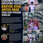 Imbauan Gubernur Mahyeldi Direspons Positif, Banyak Ayah Antar Anak pada Hari Pertama Sekolah