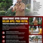 Sekretariat DPRD Sumbar Gelar Apel Pagi Rutin, Perkuat Koordinasi dan Tingkatkan Pelayanan Publik