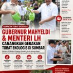 Gubernur Mahyeldi dan Menteri Lingkungan Hidup Canangkan Gerakan Tobat Ekologis di Sumbar