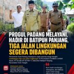 Progul Padang Melayani Hadir di Batipuh Panjang, Tiga Jalan Lingkungan Segera Dibangun