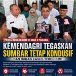 Pasca Dugaan Bom di MAN 3 Padang, Kemendagri Tegaskan Sumbar Tetap Kondusif dan Bukan Kasus Terorisme