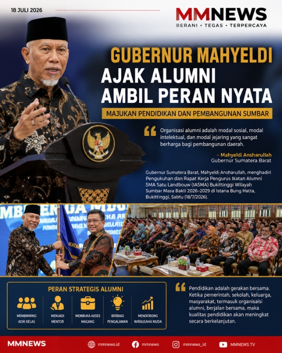 Gubernur Mahyeldi Ajak Alumni Ambil Peran Nyata Majukan Pendidikan dan Pembangunan Sumbar