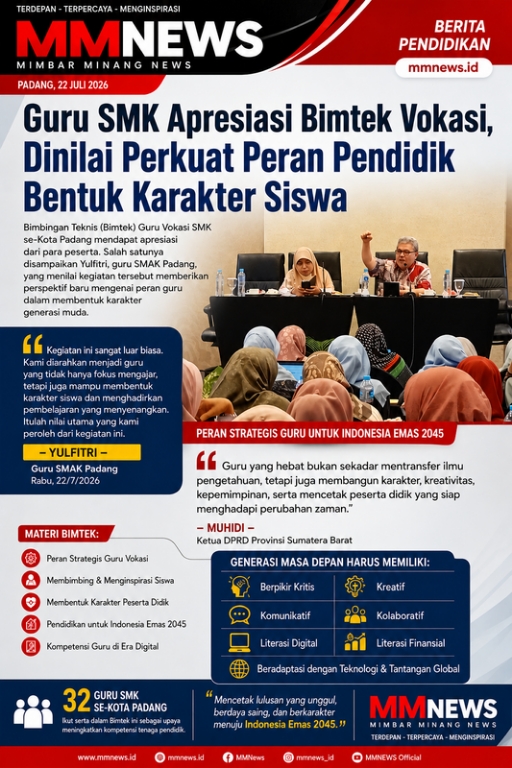 Guru SMK Apresiasi Bimtek Vokasi, Muhidi: Guru Penentu Lahirnya Generasi Emas 2045