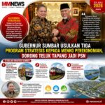 Gubernur Sumbar Usulkan Tiga Program Strategis kepada Menko Perekonomian, Dorong Teluk Tapang Jadi PSN