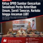 Ketua DPRD Sumbar Gencarkan Sosialisasi Perda Ketertiban Umum, Tegaskan Peran Masyarakat Lawan Tawuran, Narkoba, dan Penyimpangan Sosial