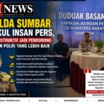 Kapolda Sumbar Rangkul Insan Pers, Tegaskan Kritik Konstruktif Jadi Pilar Penguatan Pelayanan Polri