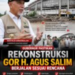 Gubernur Pastikan Rekonstruksi GOR H. Agus Salim Sesuai Rencana, September Masuk Tahap Pembangunan