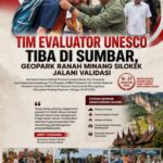 Tim Evaluator UNESCO Tiba di Sumbar, Ranah Minang Silokek Selangkah Menuju Geopark Dunia