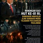 Renungan Suci HUT ke-81 RI, Mahyeldi: Kemerdekaan Bukan Hadiah, Generasi Muda Harus Warisi Semangat Pahlawan