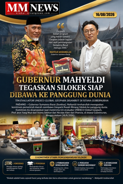 Gubernur Mahyeldi Tegaskan Silokek Siap Dibawa ke Panggung Dunia, Evaluator UNESCO Mulai Menilai
