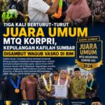 Tiga Kali Berturut-turut Juara Umum MTQ Korpri, Kafilah Sumbar Disambut Wagub Vasko di BIM