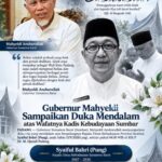Gubernur Mahyeldi Berduka, Syaiful Bahri “Pung” Berpulang: Sumbar Kehilangan Sosok Penuh Dedikasi