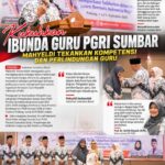 Kukuhkan Ibunda Guru PGRI Sumbar, Mahyeldi: Masa Depan Bangsa Ada di Tangan Guru
