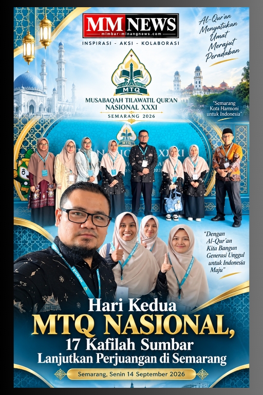 Hari Kedua MTQ Nasional XXXI: 17 Kafilah Sumbar Berjuang, Doa Masyarakat Jadi Penguat