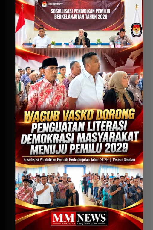 Wagub Vasko Dorong Literasi Demokrasi Diperkuat, Persiapan Pemilu 2029 Dimulai dari Sekarang