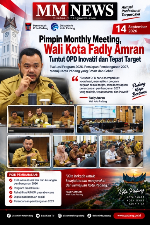 Sampaikan Rancangan APBD 2027, Wali Kota Fadly Amran Tekankan Anggaran Berimbang dan Tepat Sasaran