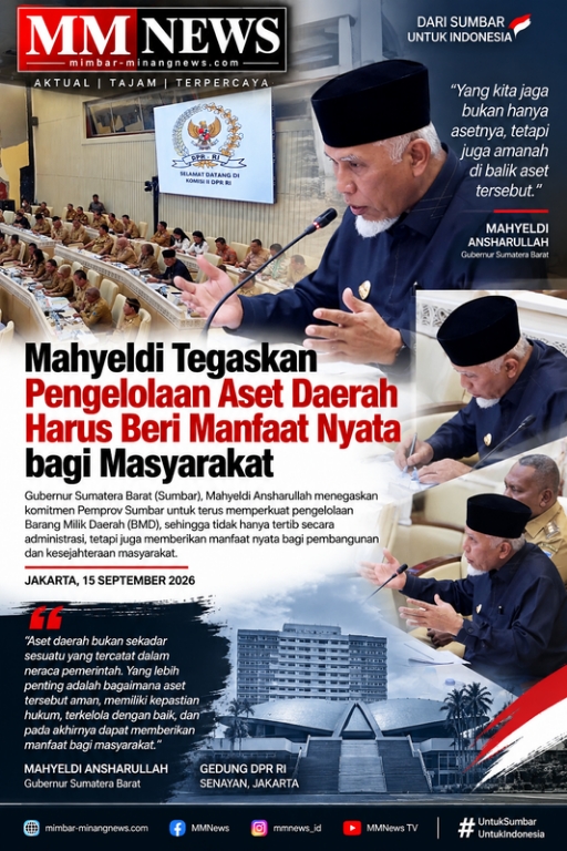 Mahyeldi Tegaskan Aset Daerah Harus Dikelola Produktif dan Beri Manfaat Nyata bagi Masyarakat