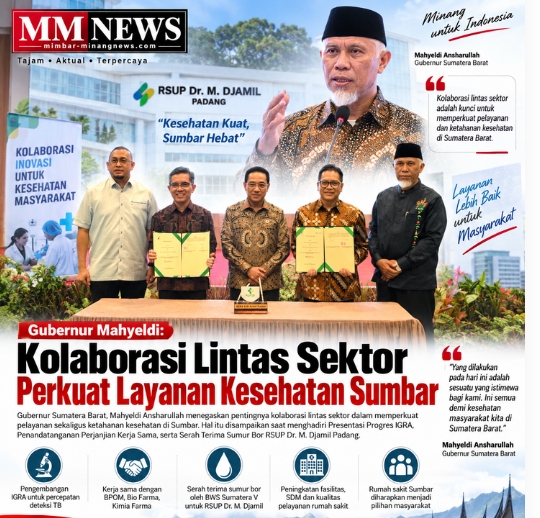Gubernur Mahyeldi: Kolaborasi Lintas Sektor Perkuat Layanan Kesehatan Sumbar